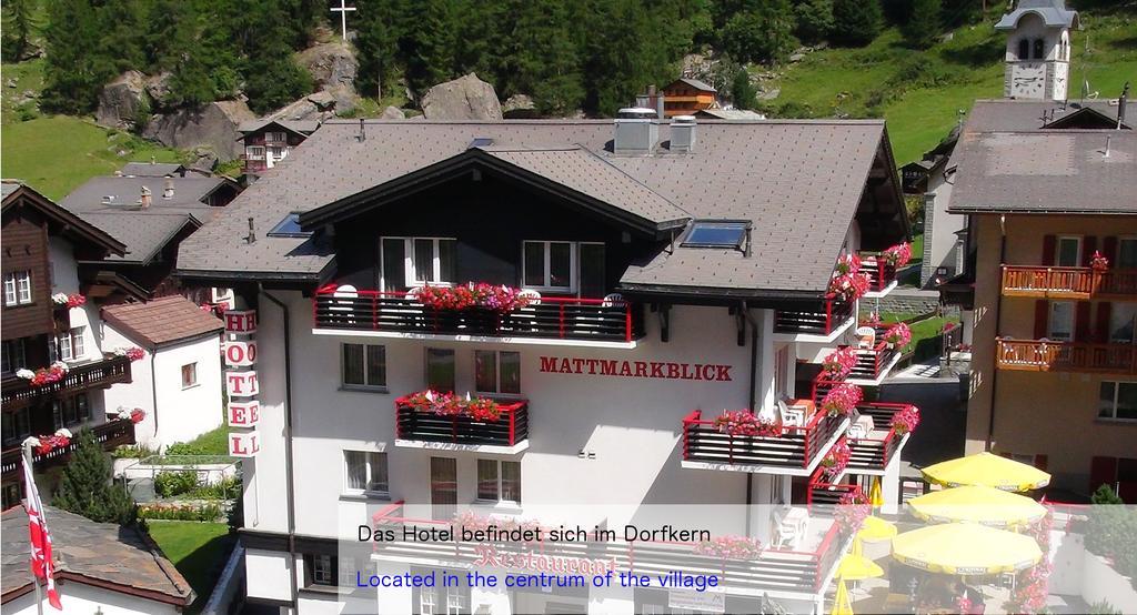 Hotel Restaurant Mattmarkblick Saas-Almagell Exterior foto